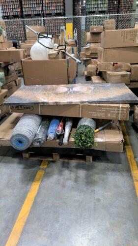 Underlayment, greenery, art, fan, rolled material, & More