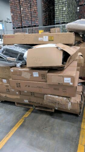 Misc furniture, cushions, mattresses multiple, storage box, & More