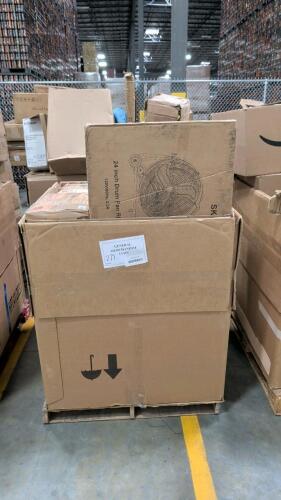 Floor mats, drum fan, misc furniture, toilet paper, tiles and more