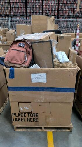 Armrest chair, backpacks, cushions, gym equipment, egg ring, books, art, Morton pallets, extension charging cables, & More