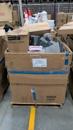 Carpet tiles, rug, 5 gallon bucket, vinyl records, baby wipes, kitchen timer, lunch pals, ingenuity kids Walker, deer net, & More