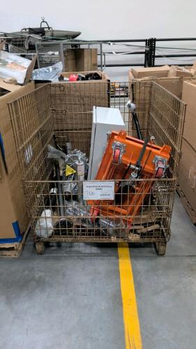 Hydraulic lift cart, automotive parts, NEMA premium motor, automotive parts, metal box, & More