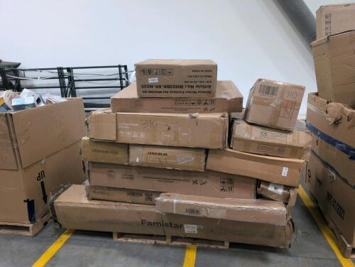 Miscellaneous furniture, multiple mattresses, storage box, & More
