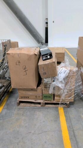 Adirondack chair, Huffy 24G trail runner bike,, Intex inflatable slide, blinds, mattress, & More