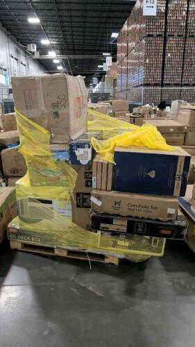MIDEA air conditioner, Russell Fest arcade, Bissell vacuum, multiple water fun part, fan, cornhole set, Christmas tree, & More