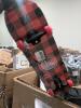 Skateboard, fishing poles, putting mat, golf balls, carbon tripod, Carlos guitar, lots of luggage, slack board - 11
