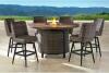 Athena collection 7 piece fire high dining set