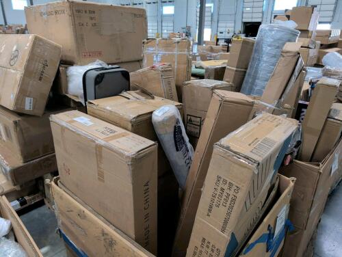 Miscellaneous furniture, mattress, pop-up signage, rug, & More