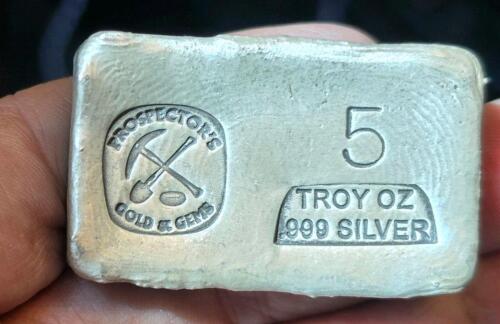 5 oz Poured Silver Bar