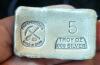 5 oz Poured Silver Bar