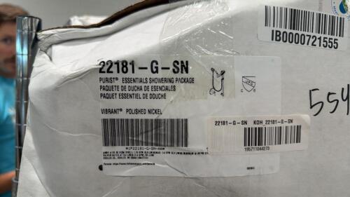 Kohler purist essential showering package, 22181 &ndash; G &ndash; SM, polished nickel