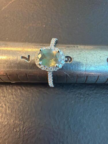 18 karat white gold Alexandra and diamond ring