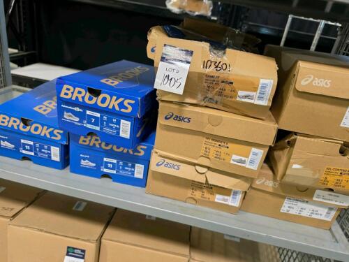 Shoes: Brooks three pairs, six pairs ASICS