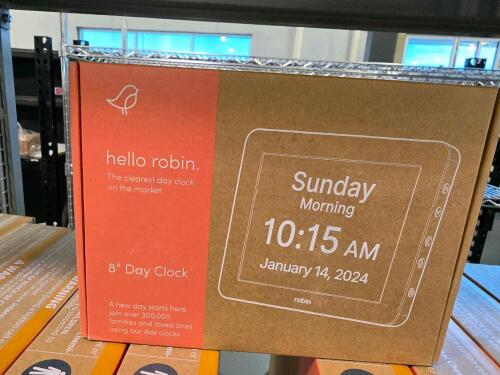 13 &ndash; hello Robin inch day clocks
