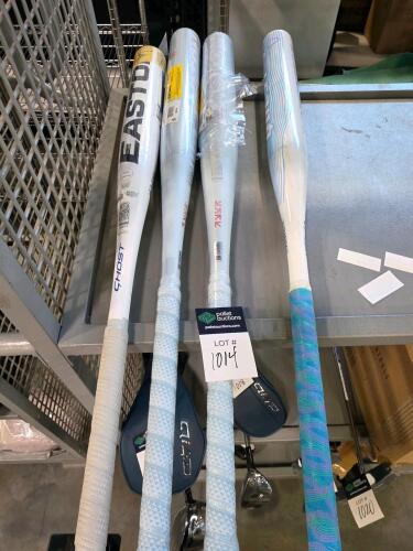 Softball bats: two eastern ghosts, Easton ghost and Louisville