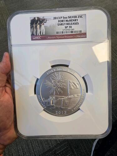 5 oz 2013P Fort McHenry Early Release SP70