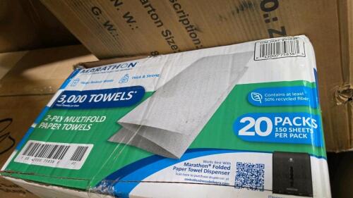 Miscellaneous furniture, table, chair, marathon towels, foam Flooring,