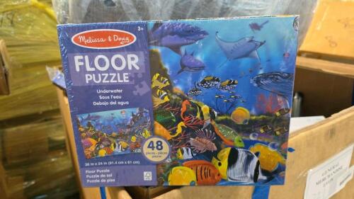 Kinetic sand, floor mat, filters, beanbag, CUISINART cutlery, cups, pool skimmer, towel, batting tea, copy paper, puzzle, modeling Clay, laptop stand, pop-up foil sheets, & More