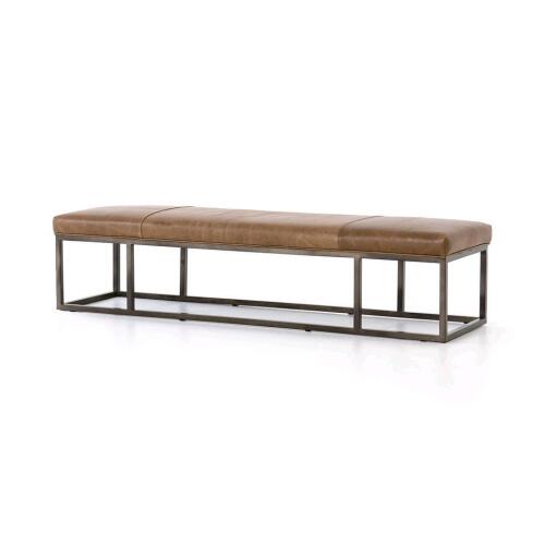 Four hands Beaumont bench Dakota, warm taupe