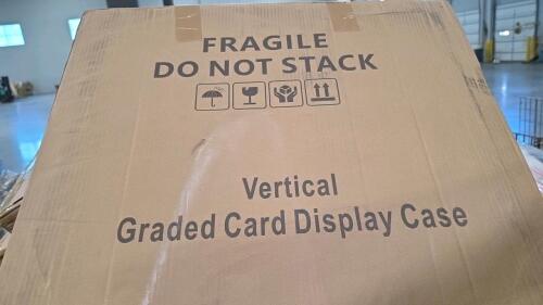 vertical graded display case, paper towels, storage totes and more