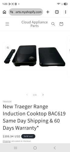 Two &ndash; induction range drop in for Traeger BAC619