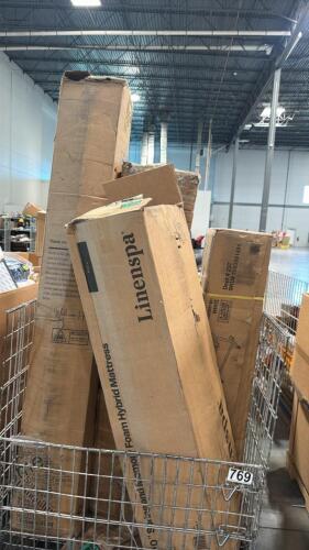 Linen spa full memory foam mattress, large capacity filter waterway, husky 52 inch work table, mattress, and & More