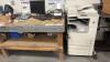 Shipping station contents , zebra scanners, computer monitors, multiple scales, filing cabinet, totes, labels, fans, desk/tables - 25