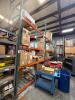 Three sections of pallet racking, does not include contents