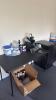 2 rooms and 2 closets with contents: including but not limited to desks, Phones, HP printer, computer, bookcase, books, filing cabinet, coffee maker, mini fridge, office chairs, tables, desks, drink holders, and more - 4