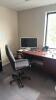 2 rooms and 2 closets with contents: including but not limited to desks, Phones, HP printer, computer, bookcase, books, filing cabinet, coffee maker, mini fridge, office chairs, tables, desks, drink holders, and more - 8