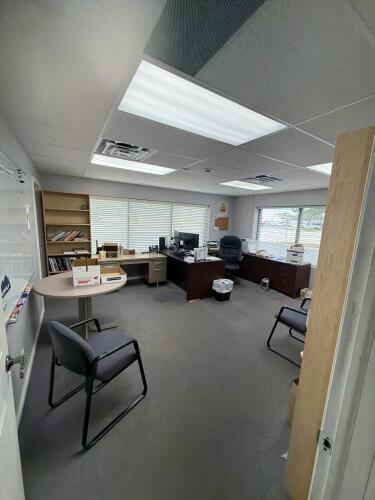 Office contents including but not limited to printer, office chair, desk, bookcases, clothing, closet contents, filing cabinet, & More