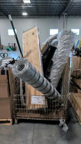 Welded wire fence, metal tech scaffolding piece, hitch attachment, wire, & More
