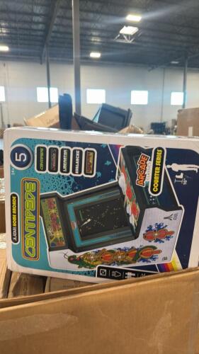 Gloves, fake plants, SIRENA, T-shirt bags, bamboo cutting board, centipede arcade game, ray planter box, highchair, & More
