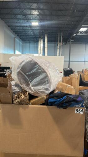 Trellis, Mat flooring, mattress, weight bars, roaster oven, racket bags, & More
