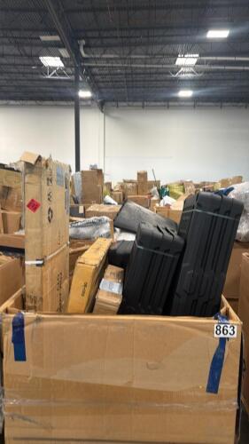 Shelving pieces, miscellaneous furniture, folding bookcase & More