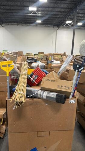 Toaster, hose, cheeseboards, bamboo rods, shuttles, magnets, another hose, mini garbage can, MAT, hockey stick, rake, 3-D play settlement, targets, undergarments, sound bar cutting board, & More