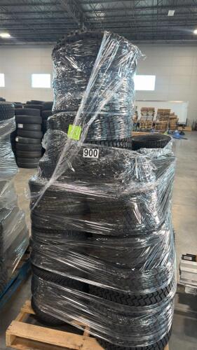 Approximately 26 tractor style tires