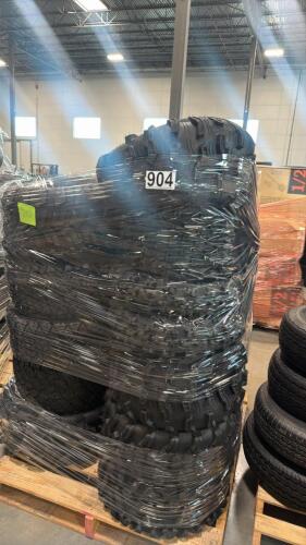 Approximately 20 off-road ATV tires