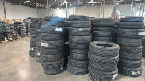 Approximately 440 bulk tires