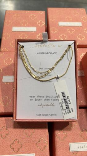 29 Isabella M Blad necklaces 14 karat gold plated