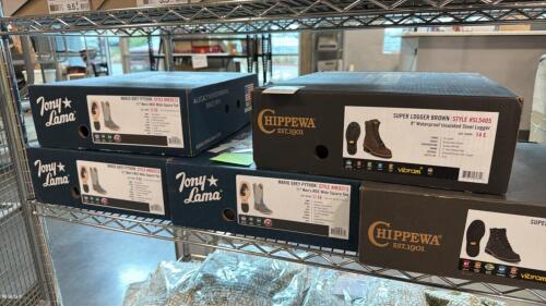Boots: Tony Lama, Chippewa