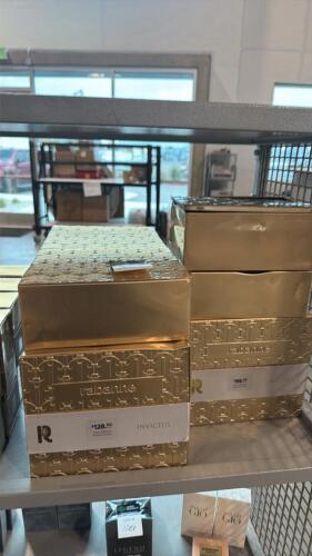 13- Paco Rabanne cologne invictus gift sets, possible open boxes