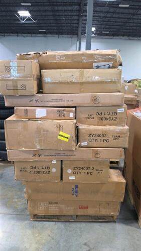 Miscellaneous furniture, multiple mattresses, storage box, and & More