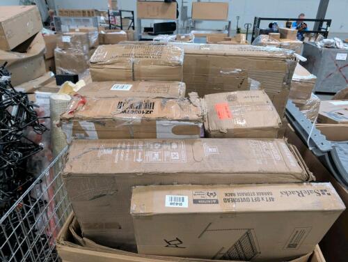 Samsung 55 inch QN90F TV not tested, overhead storage, furniture, rolled material, & More