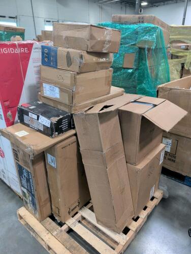 Hampton Bay dining set piece, SPI products, this is furniture, ammo security box, storage totes, and more