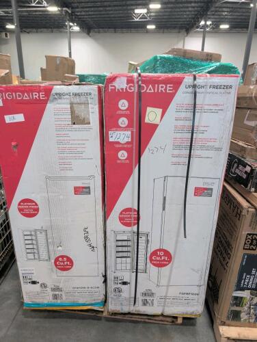 Two &ndash; Frigidaire upright freezers, & More