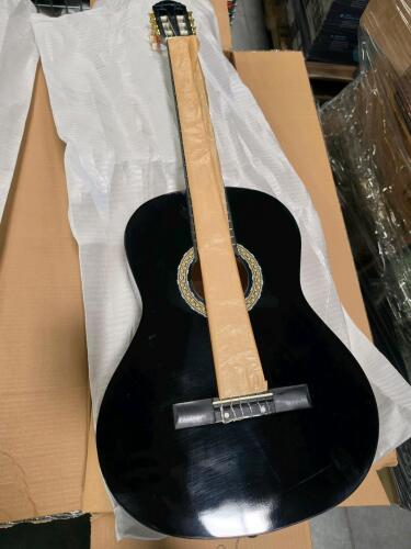 five acoustic guitars