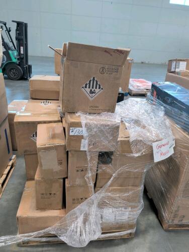 mega pallet of lithium ion rechargeable portable batteries