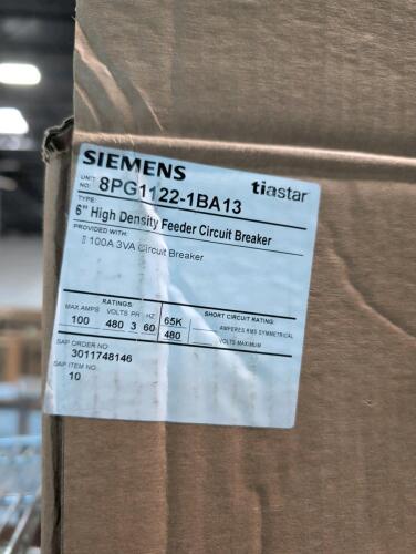 siemens 6" high density feeder circuit breaker