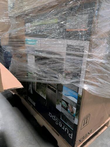 Intex pure spa, furniture, office chair, and other items